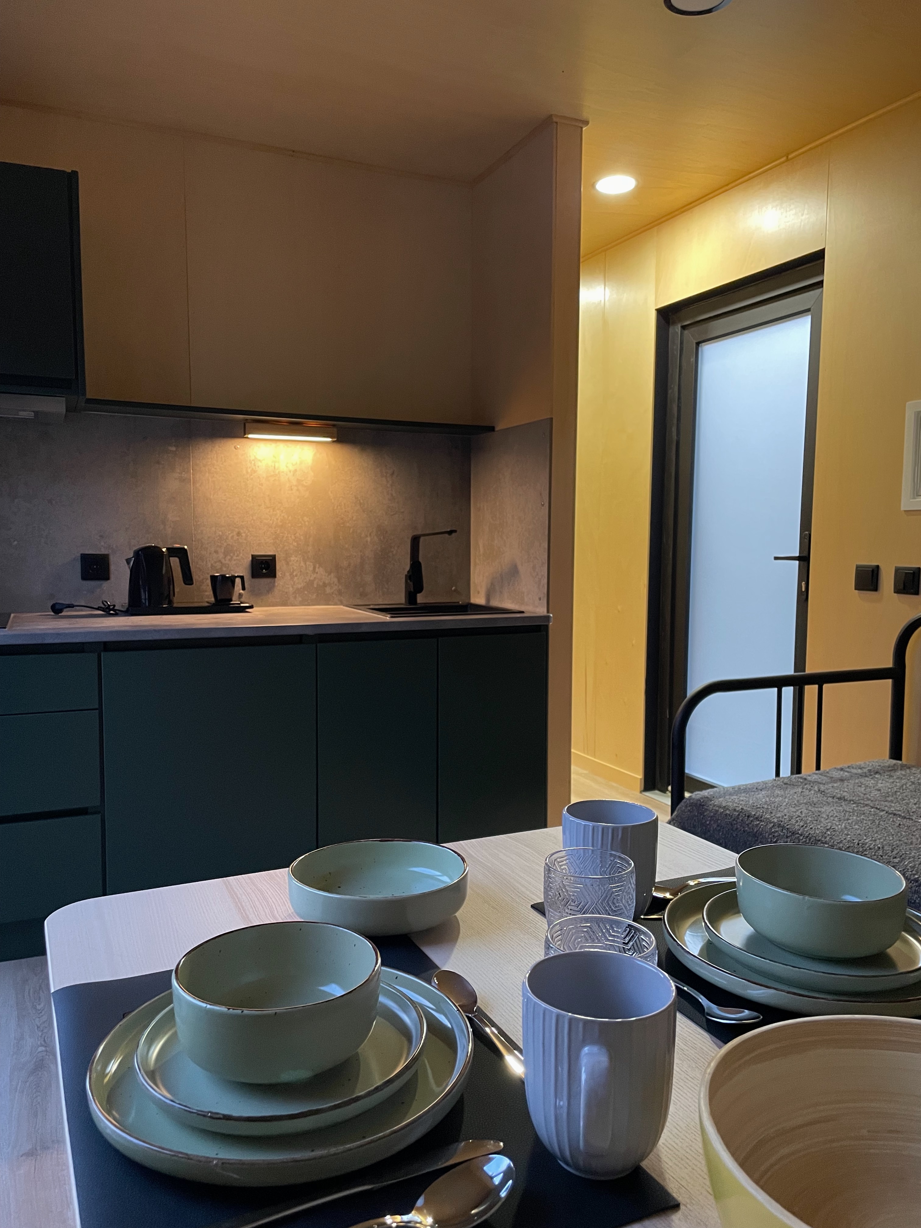 Interior kitchen view